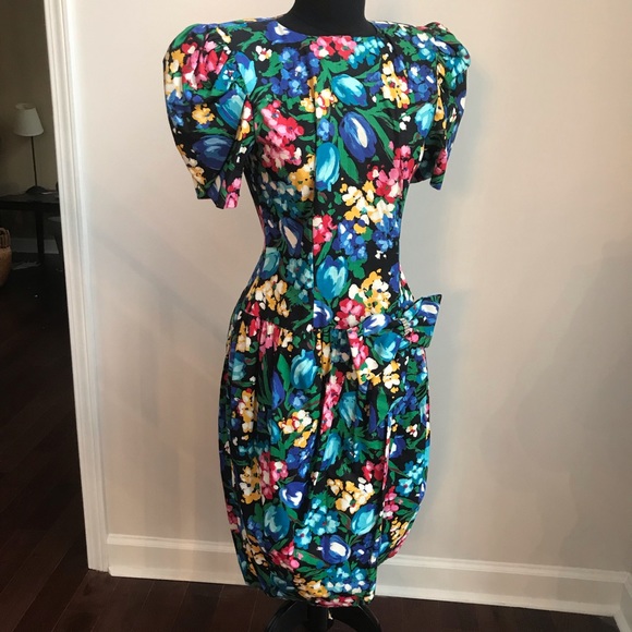 Leslie Fay Dresses & Skirts - FANTASTIC 80’s Prom Party Dress Gown Sz S Vintage